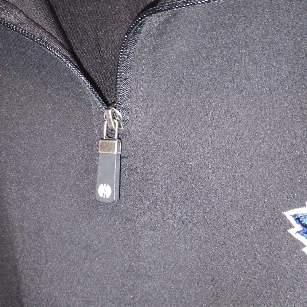 Holloway Men’s XL Eagles‎ Mascot Booster Club Jacket Black White Trim 1/4 Zip - Picture 10 of 16